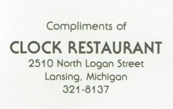 Clock Restaurant - 1986 Yearbook (newer photo)